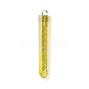 Electroplated Natural Quartz Pendants G-P315-B01-02P-1