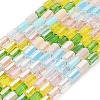 Electroplated Glass Beads Strands EGLA-P067-01A-03-1