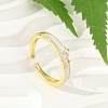 Brass Enamel Cuff Rings RJEW-S400-14G-1