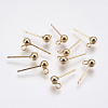 304 Stainless Steel Stud Earring Findings STAS-G174-18G-1