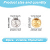 20Pcs 2 Colors 925 Sterling Silver Beads FIND-GO0002-69-2
