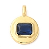 Brass with Cubic Zirconia Pendants KK-K339-01G-03-1