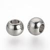 Tarnish Resistant 201 Stainless Steel Spacer Beads STAS-R071-36-2