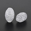 Transparent Crackle Acrylic European Beads CACR-S010-10-4