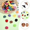 60Pcs 12 Colors Opaque Acrylic Beads OACR-PA0001-64-6