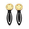 Alloy & Iron Bookmark Cabochon Settings PALLOY-N184-03G-1