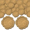 CRASPIRE 100Pcs Adhesive Wax Seal Stickers DIY-CP0009-47D-1