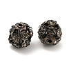 Gunmetal Brass Rhinestone Beads RB-F035-05B-01-1