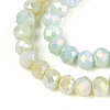 Anti-Tarnish Electroplate Rondelle Glass Beads Strands EGLA-T021-4mm-17-05-3