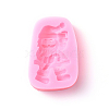 Christmas Santa Claus Shape DIY Food Grade Silicone Statue Molds X-AJEW-P046-41-1