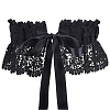 Polyester Bowknot Wide Elastic Corset Belts AJEW-WH0248-31B-1