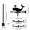 Orangutan Iron Wind Direction Indicator AJEW-WH0265-013-2