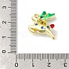 Christmas Deer with Money Bag Rack Plating Alloy Enamel Pendants FIND-I039-024B-G-3