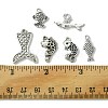 48Pcs 6 Styles Tibetan Style Alloy Pendant DIY-FS0005-72-5
