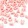 50Pcs 5 Styles UV Plating Opaque Acrylic Beads PACR-TA0001-31D-3