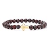 Natural Bloodstone Beads Stretch Bracelets PW-WG5C559-10-1