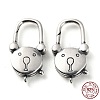 925 Thailand Sterling Silver Lobster Claw Clasps STER-D003-15AS-3