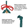 3Pcs 3 Style Christmas Theme Cotton Weave Pendant Decorations Sets HJEW-CF0001-12-4