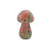 Natural Unakite Healing Mushroom Figurines PW-WG61562-21-1