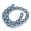 Electroplated Non-magnetic Synthetic Hematite Beads Strands G-P392-P07-1