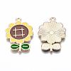 Eco-Friendly Alloy Enamel Pendants X-ENAM-Q437-015-NR-3