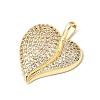Valentine's Day Brass Micro Pave Clear Cubic Zirconia Pendants KK-E799-01D-G-2