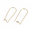 Ion Plating(IP) 304 Stainless Steel Hoop Earrings Findings Kidney Ear Wires STAS-L216-22A-G-2