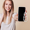 GOMAKERER 3Pcs 3 Colors Flower Plastic Beaded Mobile Phone Lanyard Wrist Strap FIND-GO0001-40-6