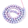 Anti-Tarnish Electroplate Glass Beads Strands GLAA-N010-6mm-07-3