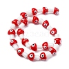 Handmade Evil Eye Lampwork Beads Strands LAMP-S069-01C-2
