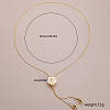 Elegant Hollow Flower Y-Shaped Chain Pendant Lariat Necklaces for Autumn/Winter RX2303-4-2