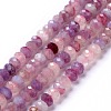 Natural Plum Blossom Tourmaline Beads Strands G-G991-B02-1