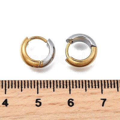 304 Stainless Steel Hoop Earrings EJEW-Z123-01A-GP-1