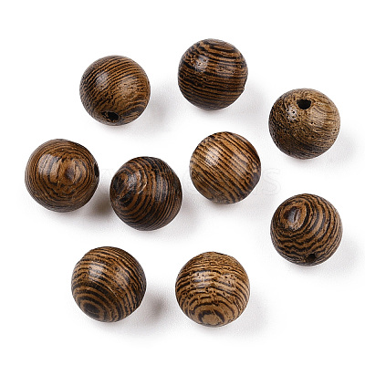 Natural Wenge Wood Beads WOOD-S659-18-LF-1