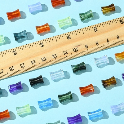 250Pcs Gradient Color Transparent Acrylic Beads OACR-FS0001-93-1