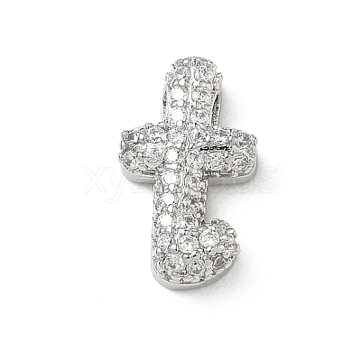 Brass Micro Pave Cubic Zirconia Pendants KK-A300-02P-T-1
