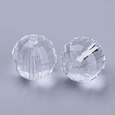 Transparent Acrylic Beads TACR-Q254-8mm-V01-1