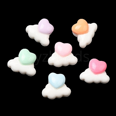 Cartoon Opaque Resin Cabochons RESI-C039-04D-1