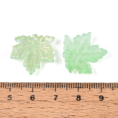 Baking Paint Transparent Glass Pendants DGLA-N014-11A-02-1