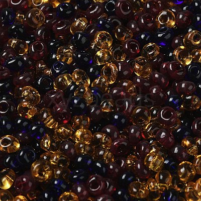 Transparent Colours Glass Seed Beads X1-SEED-P006-02A-10-1