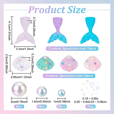 Mermaid Theme Vase Fillers DIY-BC0006-22-1