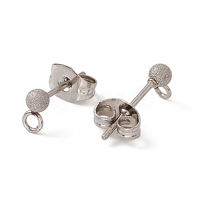 Non-Tarnish 304 Stainless Steel Stud Earring Findings STAS-E179-05A-P-1