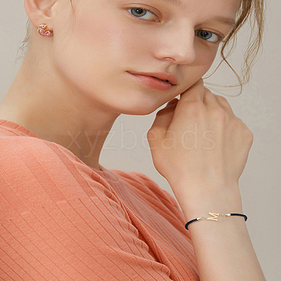 1Pc Adjustable Nylon Cord Slider Bracelets for Women BJEW-LP0001-32M-01-1