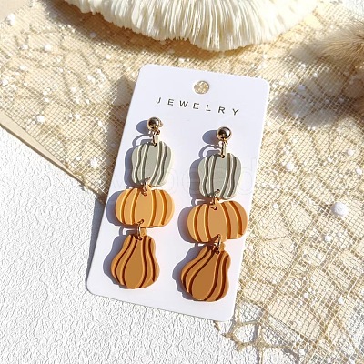 Halloween Spray Painted Acrylic Dangle Stud Earrings FS-WGEB551-02-1