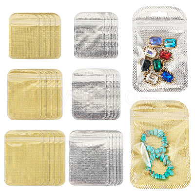 60Pcs 6 Styles Translucent Plastic Resealable Packaging Bags OPP-TADJ0001-02-1