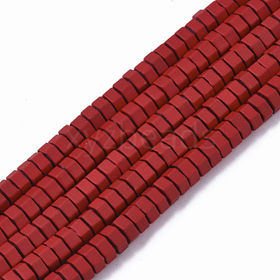 Spray Painted Non-magnetic Synthetic Hematite Beads Strands G-R468-02C-07-1