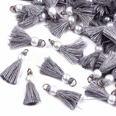 Polycotton(Polyester Cotton) Tassel Pendant Decorations FIND-T052-13C-1