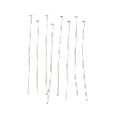 Tarnish Resistant Stainless Steel Flat Head Pin Jewelry Findings X-STAS-E023-0.6x35mm-1