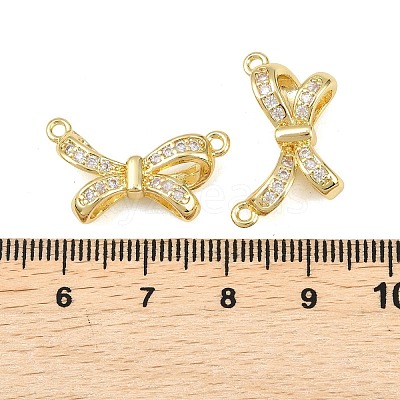 Brass Micro Pave Clear Cubic Zirconia Pendants KK-D109-01G-1
