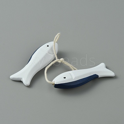 Mediterranean Style Resin Pendant Decorations HJEW-WH0042-63-1